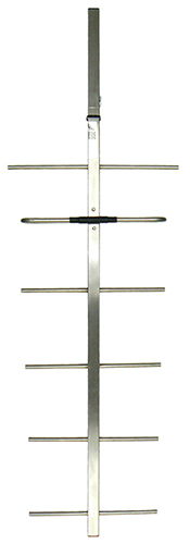 UHF 6 element square boom Yagi, stainless steel, 400-420MHz, N-type female, 150W, 9dBd – 1.2m